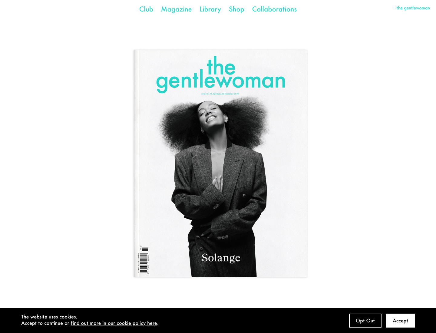 The Gentlewoman homepage